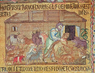 The Flood, (detail) by Byzantine School